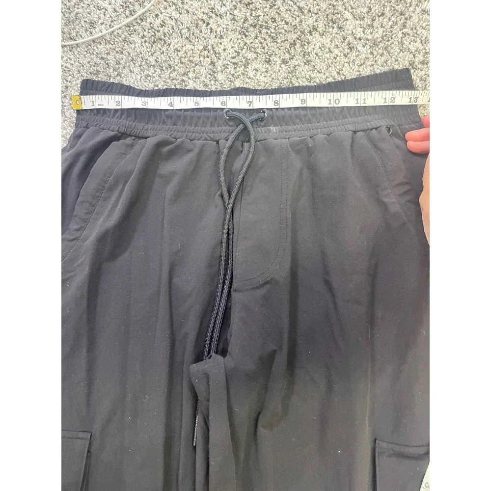 Alo Yoga It Girl Cargo Jogger Pants Black Size Small Woven Utility High Rise